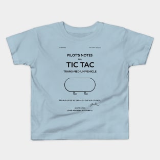 Tic Tac UAP Pilot Notes Kids T-Shirt